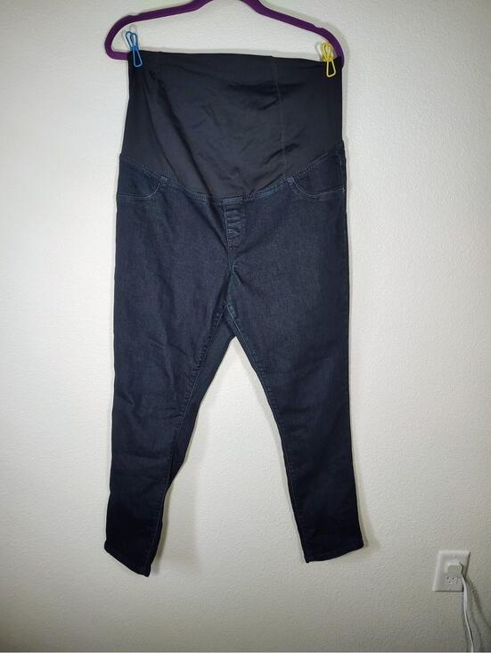 Denim - Isabel Ingrid Maternity Dark Blue Denim Maternity Skinny Jeans 14/32R